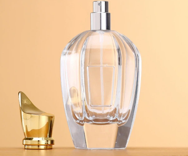 Gegnsætt ilmvatnsflaska úr þykkum botni